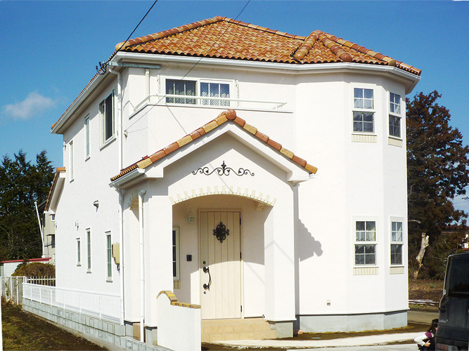 淡いピンクのかわいい家 仙台愛子の輸入住宅販売 施工なら富樫工業 トガシホーム